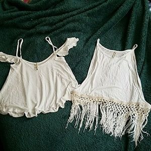 NWOT 2 Emma & Sam white shirts sz. S & XS